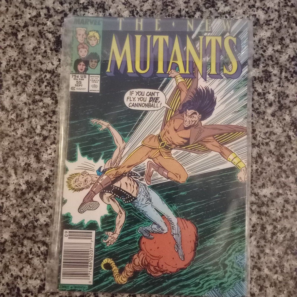 The New Mutants #55 Sept. 1987 Newsstand